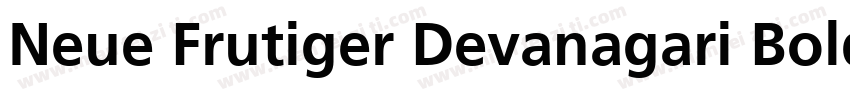 Neue Frutiger Devanagari Bold字体转换